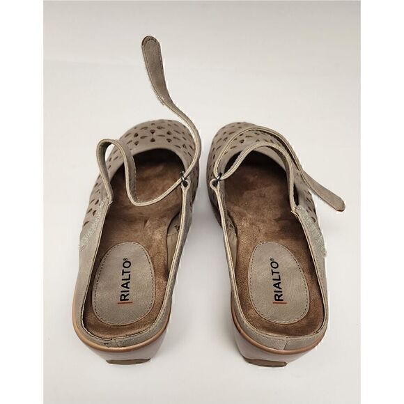 Realtor Women's Rialto Vienna Mary Jane Clog Sandals Color Taupe Size 9.5M - Picture 5 of 8